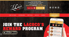 Desktop Screenshot of lacocospizza.com